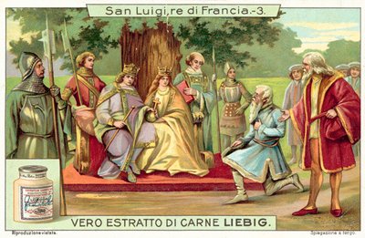 Ludwig IX. von Frankreich, der unter der Eiche in Vincennes Gerechtigkeit übt von European School