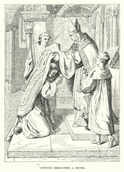 Luther wird zum Mönch geweiht von European School
