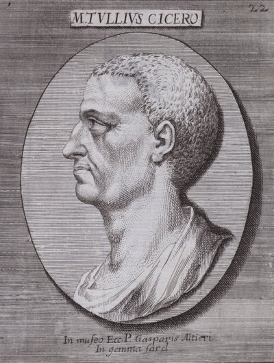 Marcus Tullius Cicero, römischer Philosoph, Politiker, Gelehrter und Redner von European School