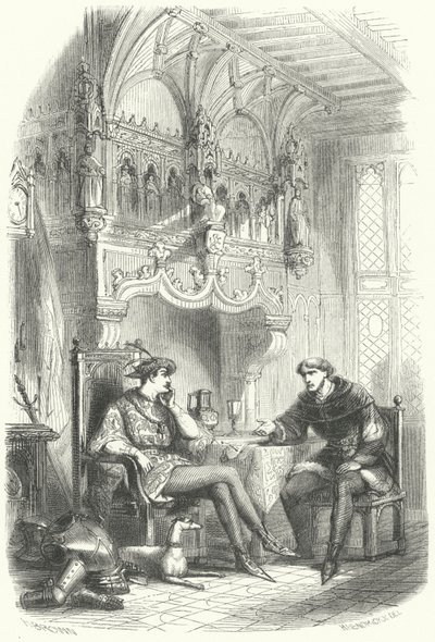 Treffen zwischen dem flämischen Staatsmann Jacob van Artevelde und König Edward III. von England von European School