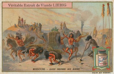 Indianertanz der Bisons in Missouri von European School