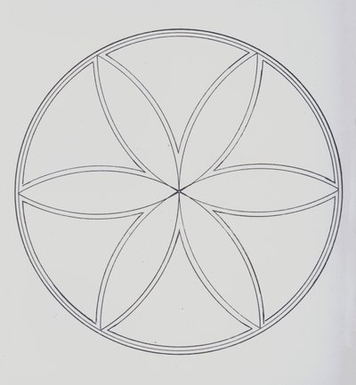 Seite aus einem Buch zur Aufbewahrung einer persönlichen Sammlung von Wappen und Monogrammen von European School