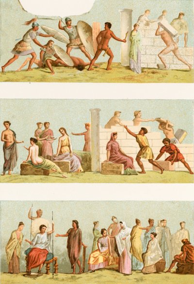 Gemälde aus dem Grab des Statilius Taurus von European School