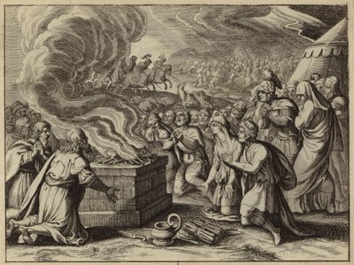 Samuel und die Israeliten bekennen ihre Sünden vor Gott in Mizpa, bevor sie die Philister besiegen von European School