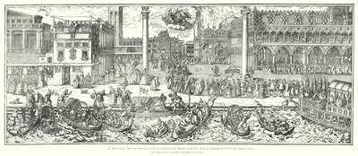 Markusplatz, der Doge vor der Zeremonie der Vermählung mit dem Meer von European School