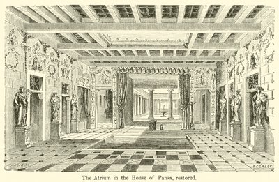 Das Atrium im Haus von Pansa, restauriert von European School
