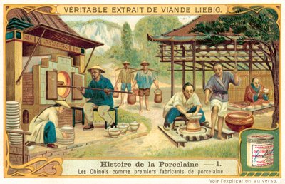 Die Chinesen, erste Hersteller von Porzellan von European School