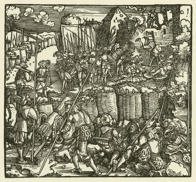 Die Erstürmung einer Burg, 1532 von European School