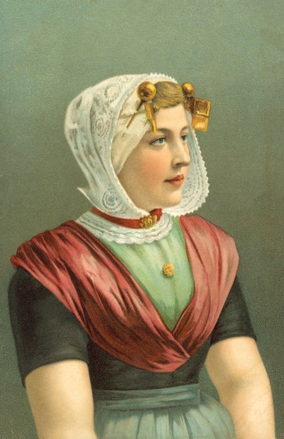 Frau in traditioneller Tracht von European School