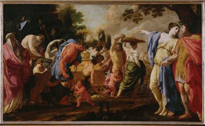 Poliphile beobachtet den Triumph des Bacchus von Eustache Le Sueur