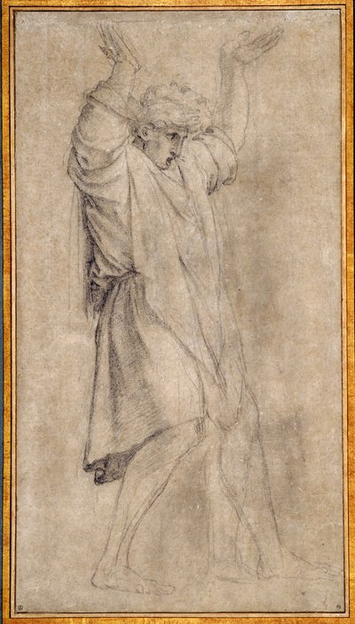 Studie für Marcus Curtius, legendäre Figur des antiken Rom von Eustache Le Sueur