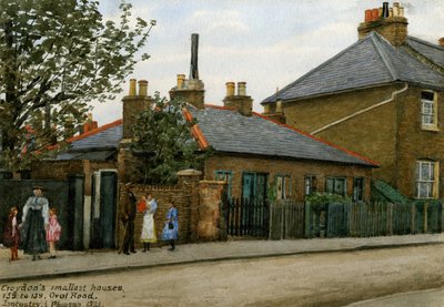 135 bis 139 Oval Road: Croydons kleinste Häuser, 1921 von Evacustes Arthur Phipson