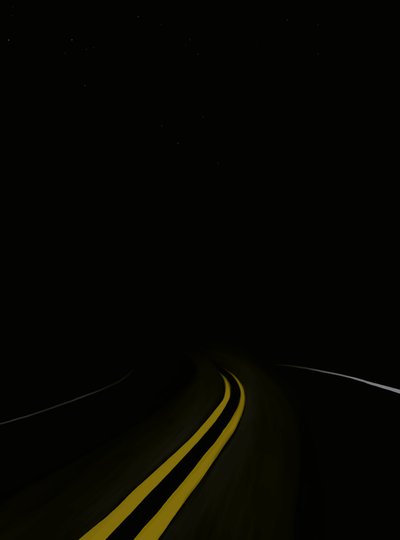 Fahrt auf der Straße bei Nacht #3 Brooklyn von Evan Sklar