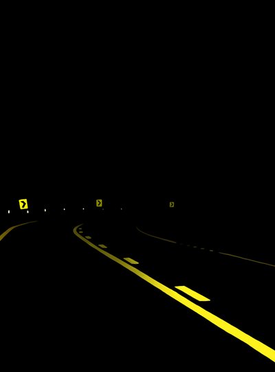 Fahren auf der Straße bei Nacht #7 Brooklyn von Evan Sklar