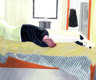 Michelle und Minnie beim Nickerchen, Brooklyn von Evan Sklar