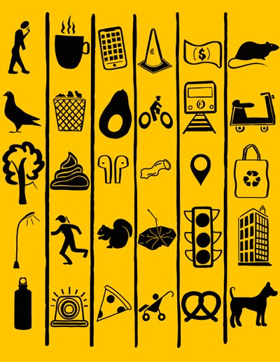 Städtische Hieroglyphen, Brooklyn von Evan Sklar