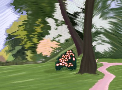 Windiger Morgen, Prospect Park von Evan Sklar