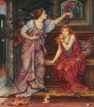 Königin Eleanor & Schöne Rosamund von Evelyn De Morgan