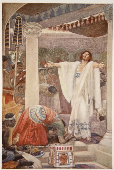 Daniel deutet den Traum von Nebukadnezar, Illustration aus 