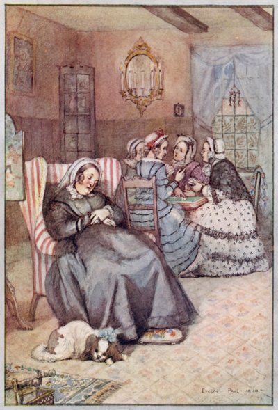 Illustration für Cranford von Mrs. Gaskell von Evelyn Paul