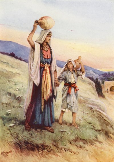 Jesus hilft seiner Mutter von Evelyn Stuart Hardy