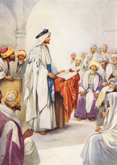 Jesus liest die Schriften von Evelyn Stuart Hardy