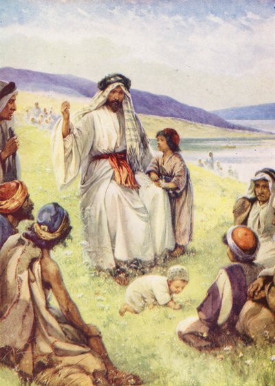 Jesus lehrt seine Freunde von Evelyn Stuart Hardy