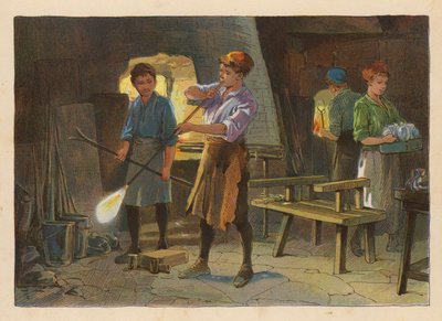 Kleine Arbeiter: Glasblasen von Evelyn Stuart Hardy