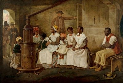 Sklaven warten auf den Verkauf, Richmond, Virginia von Eyre Crowe