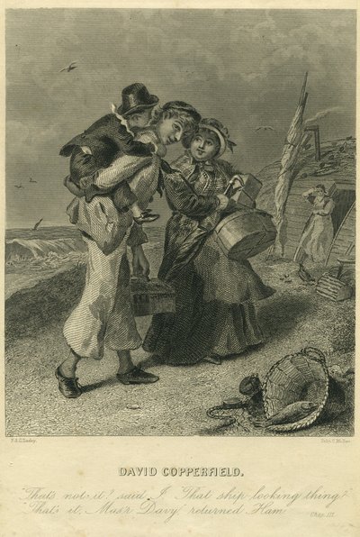 David Copperfield: Ham Peggotty und David Copperfield von F.O.C. and McRae, C. John Darley
