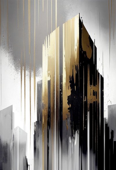Minimalistische architektonische abstrakte Gebäude von F. Abderrahim