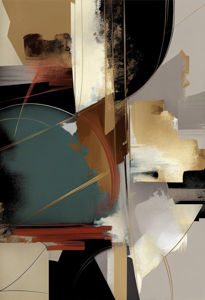 Moderne abstrakte Malerei von F. Abderrahim
