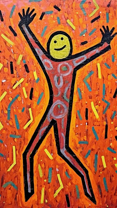 Naive figurative Malerei von F. Abderrahim