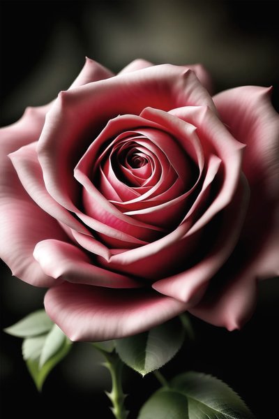 Realistische rote Rose von F. Abderrahim