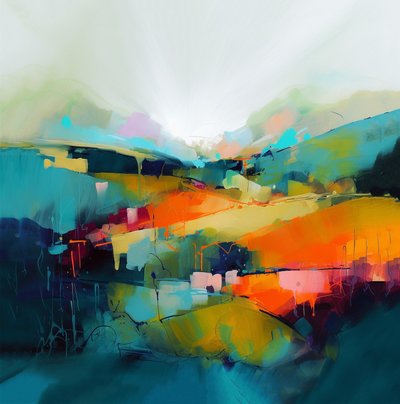 moderne abstrakte Landschaft von F. Abderrahim