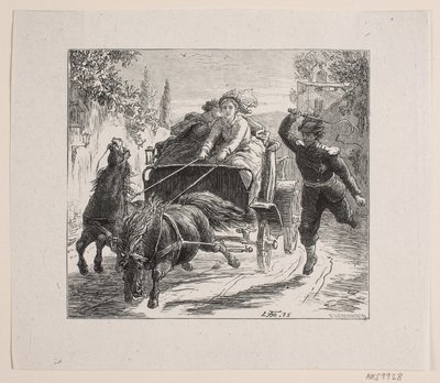Illustration zu Bjørnstjerne Bjørnson "Eine Skizze aus Italien" von F. Hendriksen