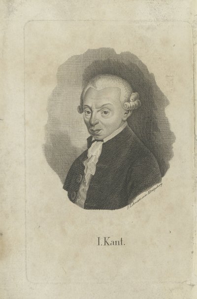Porträt von Immanuel Kant 1724-1804, ca. 1820 von F. L. Lehmann