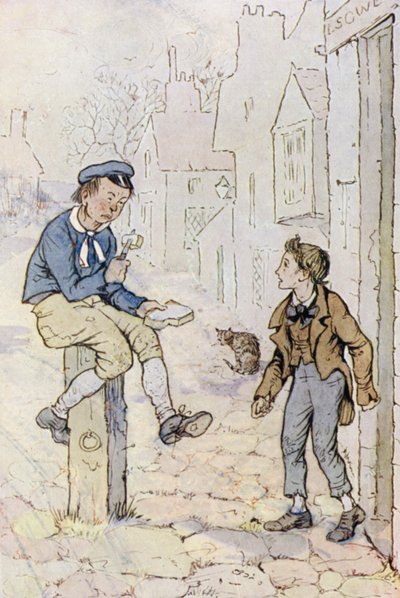Illustration für Oliver Twist von F. M. B. Blaikie