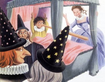 Pinocchio und seine wachsende Nase - in „Pinocchio“, illustriert von Simonne Baudoin, hrsg. Casterman von F. Rothier