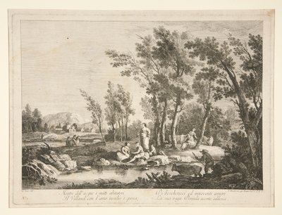 Landschaft mit Ruinen, aus einer Serie von 4 von Fabio Berardi