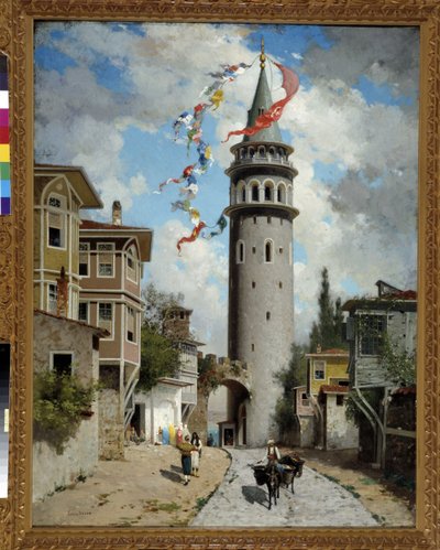 Blick auf den Galataturm in Konstantinopel von Fabius Brest