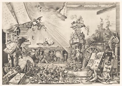 Surrealistische Darstellung von Fabius von Gugel (signed by artist)