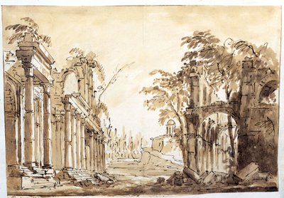 Szene aus dem ersten Akt der Oper "Lucio Silla" von Wolfgang Amadeus Mozart, 1772 von Fabrizio Galliari