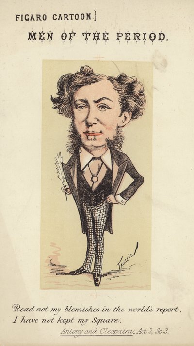 Figur eines Mannes, der eine Feder hält von Faustin