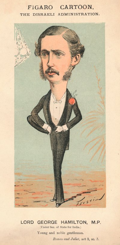 Lord George Hamilton, M.P., um 1870 von Faustin
