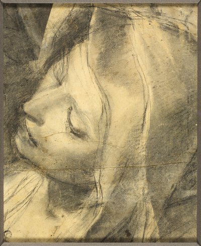 Kopf der ohnmächtigen Jungfrau: Studie für die Kreuzabnahme von Federico Barocci