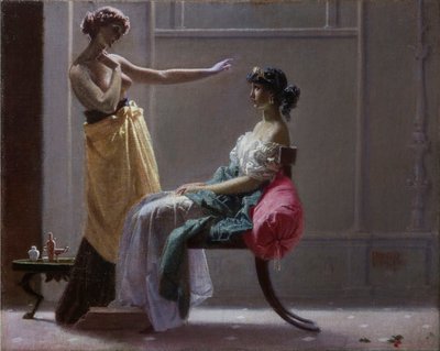 Scapigliatura: Alte Toilette von Federico Faruffini