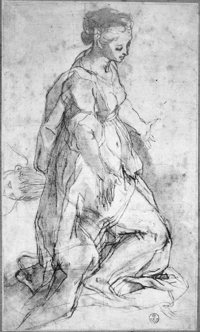 Studie für die Figur der Jungfrau von Federico Fiori Barocci or Baroccio