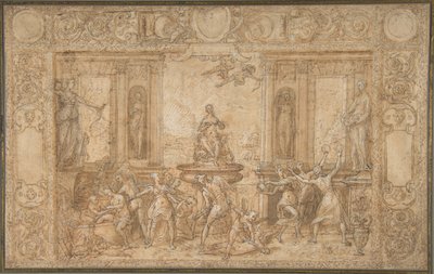Studie für Die Allegorie des Frühlings, 1579 von Federico Zuccaro