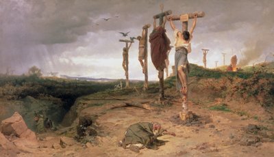 Das verdammte Feld, Hinrichtungsstätte im Römischen Reich von Fedor Andreevich Bronnikov